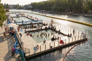 Paris Plages, baignade  Guillaume Bontemps / Ville de Paris