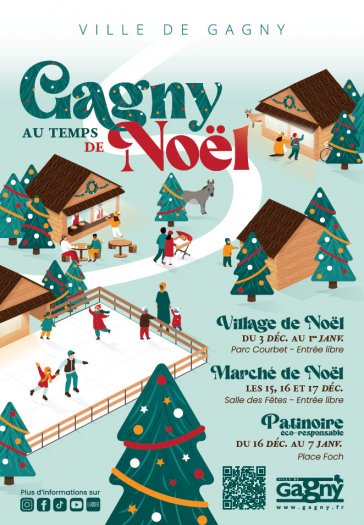 Village et marché de Noël 2023 à Gagny en décembre