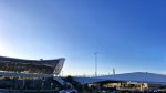 pasarela peatonal entre el Stade de France y CAO