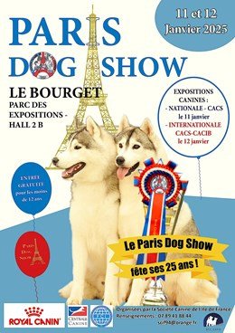 Paris Dog Show - expo canine CACS-CACIB  Paris